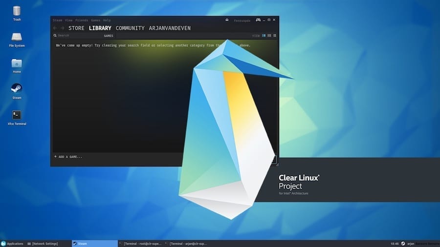 clear-linux-steam